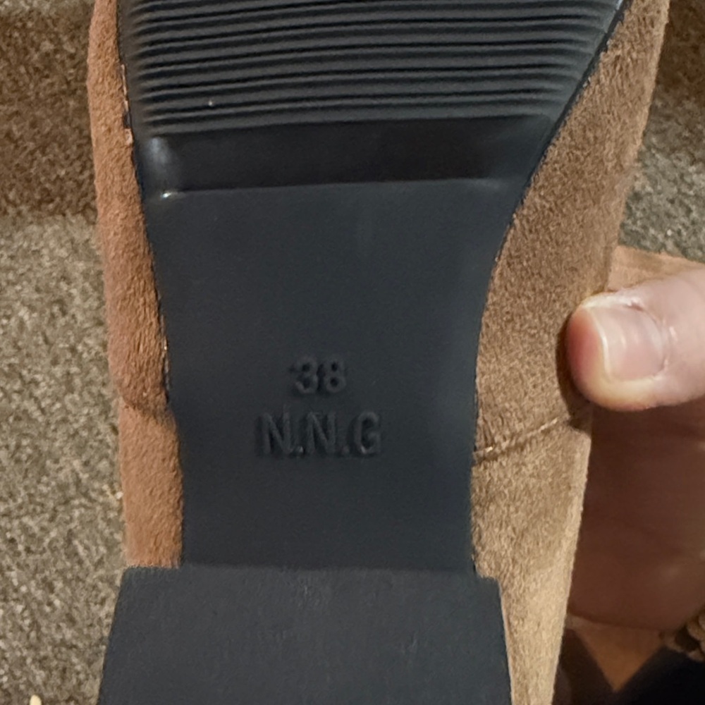 Tan Suede Women's Boots - Picture 7 of 8